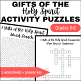 Catholic 7 Gifts of the Holy Spirit Puzzles - Confirmation