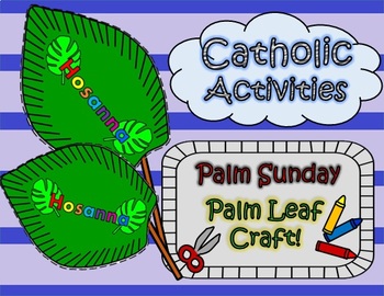 Catholic Activities Palm Sunday Palm Leaf Craft By Catholic Cutie