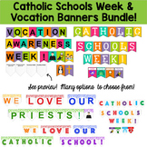 Catholic Banner Bundle: Catholic Schools Week and Vocations