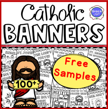 Preview of Catholic Banners - FREE SAMPLES!