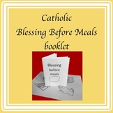 Catholic Blessing Before Meals cut/paste/color booklet