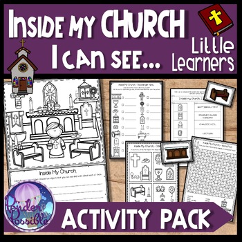 Preview of Catholic Church & Mass Objects Activity Pack