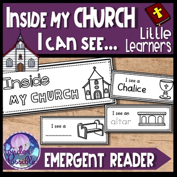 Preview of Catholic Church & Mass Objects Emergent Reader