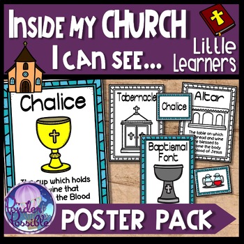 Preview of Catholic Church & Mass Objects Posters