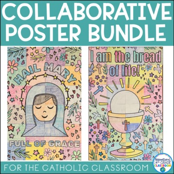 Preview of Catholic Collaborative Posters Bundle