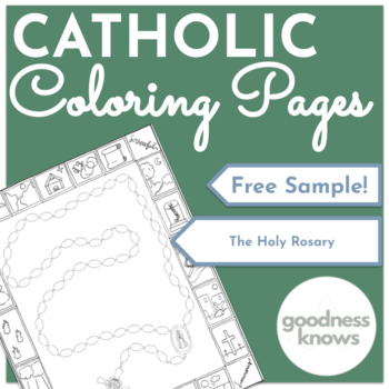 Rosary Coloring Page Worksheets Teaching Resources Tpt