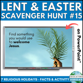 Preview of Catholic Easter Activity | Sunday School Scavenger Hunt about Holy Week Game