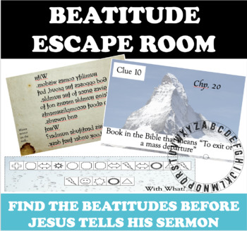 Preview of Catholic Escape Room - Beatitudes