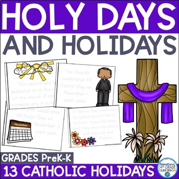 Preview of Pentecost | Catholic Holy Day Booklets Kindergarten and PreK