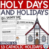 Catholic Holy Days for Upper Elementary Grades | Ash Wedne