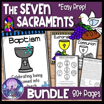 Preview of Seven Sacraments Bundle (Catholic)