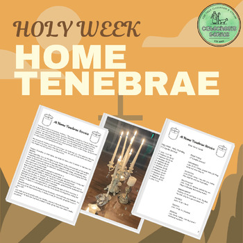 Preview of Catholic Lent Activity Home School Tenebrae Service for Holy Week