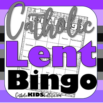 Preview of Catholic Lent BINGO: Game to Practice the Vocabulary of Lent & Holy Week