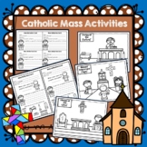 Catholic Mass Activities, Mass Activity Cards, Mass Colori