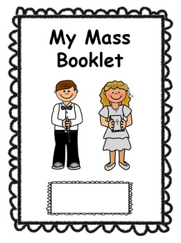 Preview of Catholic Mass Booklet for Kids - with new responses