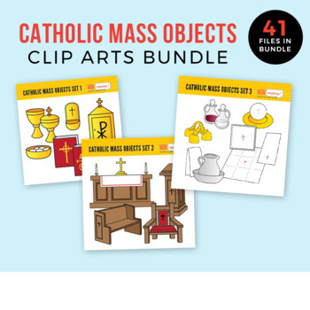 Preview of Catholic Mass Objects Clip Arts Bundle (includes 3 sets!)