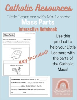 Preview of Catholic Mass Parts Interactive Notebook
