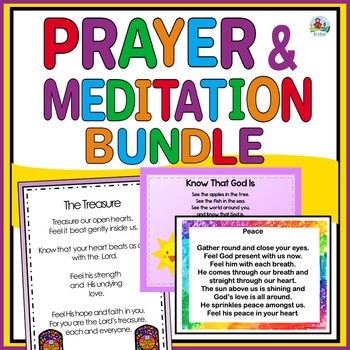 Preview of Catholic Religion Mindfulness Meditations, Teaching Prayer and Shared Readings