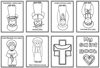 Catholic Mini Book - Saints {One Page Foldable} by Ponder and Possible