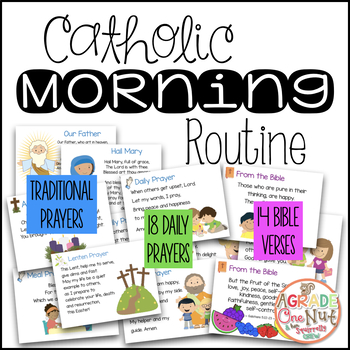 Preview of Catholic Morning Routine {Daily Prayers and Bible Verses}