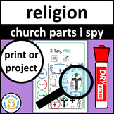 Parts of a Catholic Church I Spy