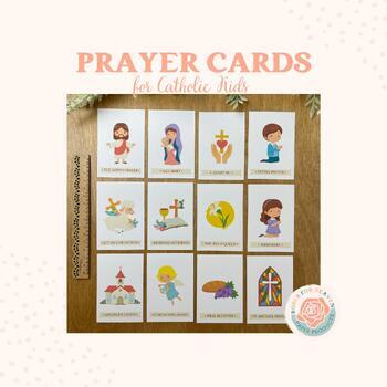 Preview of Catholic Prayer Cards for Kids - Classroom Edition