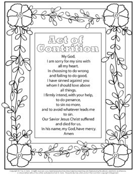Catholic Prayer Coloring Pages! Super Mega Packet with 16 Free Bonus Pages!