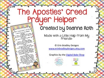 Catholic Prayer Helper: The Apostles' Creed by Deanna Roth ...