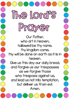 Catholic Prayer Posters, Rainbow Theme by missierano | TPT
