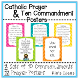Catholic Prayer and Ten Commandment Posters I Bundle and SAVE!