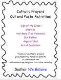 Catholic Prayers Cut and Paste Activities