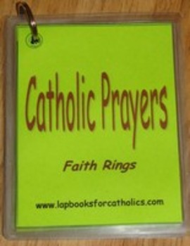 Preview of Catholic Prayers Faith Ring Flashcards