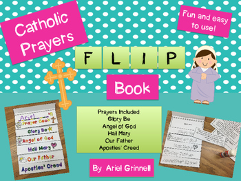 Preview of Catholic Prayers Flip Book