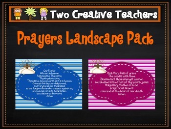 Preview of Catholic Prayers - Landscape with Stripes