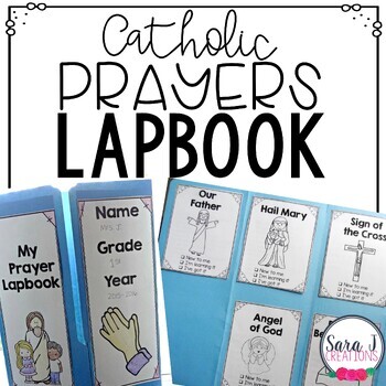 Preview of Catholic Prayers Lapbook