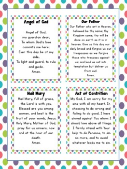 Catholic Prayers for the Classroom by Mrs Elementary - Emily Cecil
