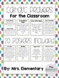 Catholic Prayers for the Classroom-Primary Dots