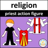 Catholic Priest Paper Doll Action Figure