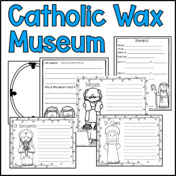 Preview of Catholic Project  - Wax Museum - All Saints' Day - Google Slides™