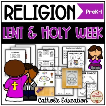 Preview of Catholic Religion Activities - Ash Wednesday, Lent & Holy Week (Easter)