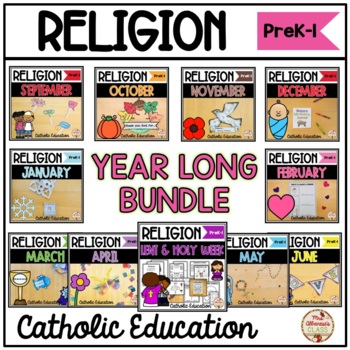 Preview of Catholic Religion Activities - Year Long BUNDLE