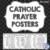 Catholic Religion Prayer Posters {Black and White}