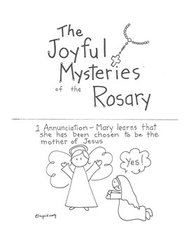 Preview of Catholic Rosary Mysteries Booklet