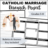 Catholic Sacrament of Marriage Research Poster & Writing P