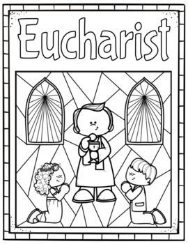 Catholic Sacraments Coloring Book by Bookmarks and More | TpT