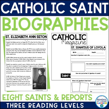 Preview of Catholic Saint Biographies | All Saints' Day