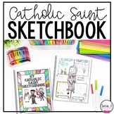 Catholic Saint Sketchbook Coloring Book for Big Kids
