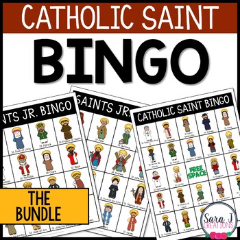 Preview of Catholic Saints Bingo BUNDLE