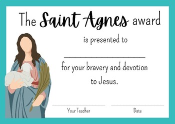 Preview of Catholic Saints Class Awards / Weekly/Monthly/ End of Year Awards Certificates