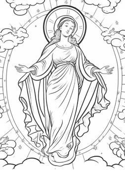 Catholic Saints Coloring Pages Set by Brandon Scherer | TPT